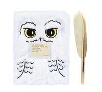 Blue Sky Studios Harry Potter Hedwig - Set con taccuino e penna a forma di | Set regalo con licenza ufficiale Harry Potter, blocco note a tema gufo soffice e penna con piuma d'oro, formato A5 a righe