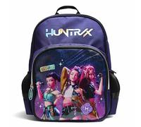 Blue Sky Studios Zaino KPop Demon Hunters - Merchandising ufficiale - Zaino leggero per bambini con spalline imbottite, dettagli olografici - Zaino K-Pop, Viola, M, Huntr/x