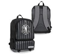 Blue Sky Studios Zaino mercoledì, grande borsa da scuola e da viaggio per bambini, ragazzi e adulti, con cinghie regolabili, prodotto con licenza ufficiale per il mercoledì - Nevermore, Multicolore,