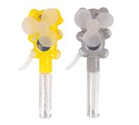 BLUE SKY - Ventilatore a frizione Elephant e Bacchetta a Bolle 2 in 1 - Bolle di Sapone - 042888 - Colore Casuale - Plastica - 21 cm - Gioco all'aperto - Gioco Estivo - Bolle - A partire dai 3 anni