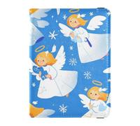 Blue Snow Angel - Porta passaporto in pelle impermeabile, Angelo della neve blu, 1 size