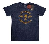 Blue Snow Wash Avenged Sevenfold Logo autorizzato Uomo maglietta