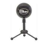 Blue Snowball Microfono USB per Registrazione, Streaming, Podcast, Gaming su PC e Mac, Mic a Condensatore con Modelli Polari Cardioide e Omnidirezionale e Design Retrò Elegante - Nero