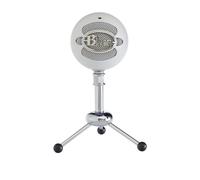 Blue Snowball Microfono USB per Registrazione, Streaming, Podcast, Gaming su PC e Mac, Mic a Condensatore con Modelli Polari Cardioide e Omnidirezionale e Design Retrò Elegante - Bianco