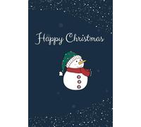 Blue Snowman Christmas Notebook: Winter Snowflake Spiral Journal, Cute Snowy Holiday Xmas Notebook, 6x9 Writing Journal