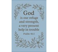 Blue Softback Inspirational Journal - Psalm 46:1 | 6”x9”, 100 Pages, College Ruled