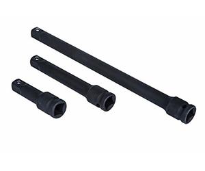 Blue spot Tools 02071 prolunga impatto, nero, 1/5,1 cm, set da 3 pezzi