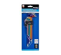 Blue Spot Tools 15302 9 PCE Set di chiavi Torx, t10-T50, extra lunghe, codificate a colori, 9 pezzi