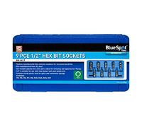 Blue Spot Tools 9 chiavi a bussola esagonali da 1/2 (H4-H17)