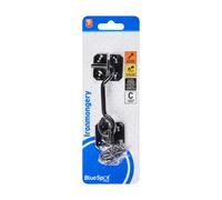 Blue Spot Tools Gancetto da Parete Nero 102mm in Acciaio al Carbonio