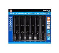 Blue Spot Tools M5-M14 - Set di chiavi a bussola extra lunghe da 0,95 cm, 7 pezzi