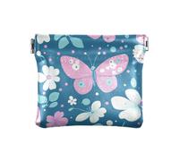 Blue Spring Pastel Flowers - Borsa da donna in pelle con fiori pastello, accessori da viaggio per uomo e donna, fiori pastello primavera blu, Decorazione