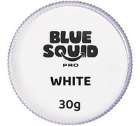 Blue Squid Pro, Pittura per il viso classica, colore bianco (30 g), professionale, a base d’acqua, confezione singola, articoli di make-up per viso e corpo per adulti, bambini ed effetti speciali