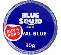 Blue Squid Pro, Pittura per il viso classica, colore blu reale (30 g), professionale, a base d’acqua, confezione singola, articoli di make-up per viso e corpo per adulti, bambini ed effetti speciali