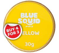Blue Squid Pro, Pittura per il viso classica, colore giallo (30 g), professionale, a base d’acqua, confezione singola, articoli di make-up per viso e corpo per adulti, bambini ed effetti speciali