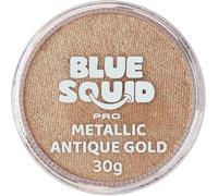 Blue Squid Pro, Pittura per il viso, colore oro antico metallizzato (30 g), professionale, a base d’acqua, confezione singola, articoli di make-up per viso e corpo per adulti, bambini ed effetti speciali