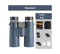 (Blue Standard) Binocolo 12x42 Telescopio HD professionale Potente prisma BAK4 a lungo raggio per la