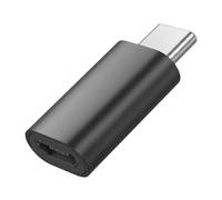 Blue Star, Adattatore Convertitore OTG Micro-USB Femmina a USB-C Maschio, Nero