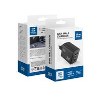 Blue Star Caricabatterie Gan Tech 1x Usb + 2x Usb-c 65w Per Vivo Y21 (2021) Y21s