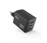 BLUE STAR CARICABATTERIE GAN TECH ORIGINALE 1X USB + 2X USB-C 65W BLACK 793061A