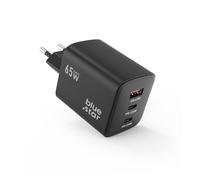 BLUE STAR CARICABATTERIE GAN TECH ORIGINALE 1X USB + 2X USB-C 65W BLACK 792FEBA