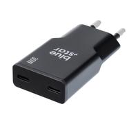 BLUE STAR CARICABATTERIE RICAMBIO 30W RAPIDO CONNETTORE DUAL USB-C NERO 796FD0A