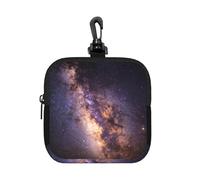 Blue Star Night - Custodia impermeabile con cerniera, in neoprene, per auricolari, portachiavi