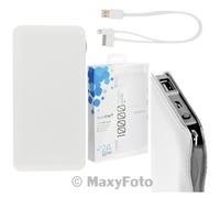 BLUE STAR POWER PACK ORIGINAL CARICA BATTERIA SLIM 10000 MAH USB BIANCO 78C8D2A