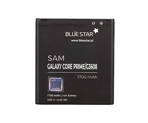 Blue Star Premium - Batteria da 1700 mAh Li-Ion de Capacità Carica Veloce 2.0 Compatibile Con il Samsung Galaxy Core Prime G3606 / G3608 / G3609