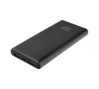 Blue Star W1061 Powerbank 10000 mAh 2A USB-C Doppia USB-A Sottile Aereo Nero