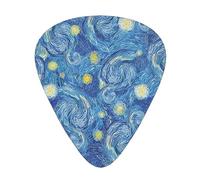 Blue Stars Chitarra AcusticaPlettri per Chitarra 12 Pezzi, Chitarra Elettrica Essenziale Plettri per Chitarra Spessi e Sottili Studenti 0,46 0,96 0,71 Mm