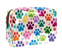 Blue Stars Music Notes Travel Makeup Bag PVC Cosmetic Bag Toiletry Bag per donne e ragazze, Multicolore 8., 18.5x7.5x13cm/7.3x3x5.1in