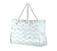 Blue Streak and Little Fish - Borsa da viaggio portatile con tasche laterali per laptop, oggetti essenziali da viaggio, regali di compleanno per donne