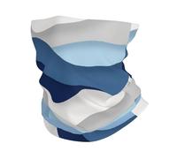 Blue Stripes Abstract Ocean Scaldacollo Unisex Fascia per Capelli Versatili Sciarpa al Collo per Yoga Motocicletta Sportiva Headwrap