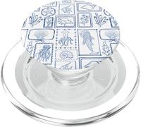 Blue Summer Coast Seashell Starfish Beach Lovers PopSockets PopGrip per MagSafe