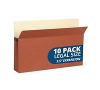 Blue Summit - Buste portadocumenti espandibili, formato legale, 8,3 cm, 10 cartelline