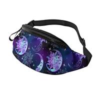 Blue Sun Moon And Star per uomo donna, con leggero con cerniera regolabile per escursionismo da corsa casual