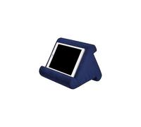 (blue) Tablet Stand Pillow, Multi-angle Soft Pillow Lap Stand, Wedge Holder, Portable Triangle Tablet Stand (black)