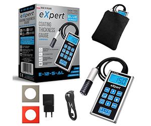 Blue Technology Misuratore di spessore per auto E-12-S-AL eXpert | Misuratore di vernice per carrozzerie in acciaio e alluminio | Lo spessore della vernice rileva lo zinco sulla carrozzeria | Coltello