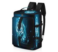 Blue Tiger - Borsone sportivo da uomo e donna, con stampa tigre, borsa per il fine settimana con scomparto per scarpe, borsa per la notte, 47,5 l, per sport, palestra, viaggi, Colore, 47.5L, Organizer