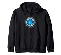 Blue Time Is Money Grafica blu Felpa con Cappuccio