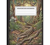Blue Tongue Skink Habitat Composition Notebook: Wide Ruled Lined for School, Notes & Writing - Reptile Lover Gift