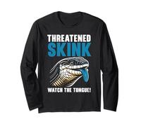 Blue Tongue Skink Lizard Lover Rettile Erpetologia Maglia a Manica