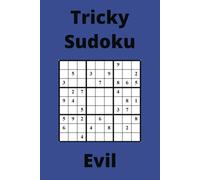 Blue Tricky Sudoku Book, 9x9 Puzzles, 250 Pages, 6x9, Evil