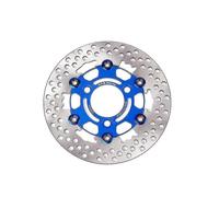 (Blue) Universal 3 Hole Rpm Aluminum Alloy Floating Disc Motorcycle Brake Pad 220mm Disc Brake With 70mm Hole Distance H