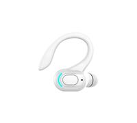 (Blue) VAORLO Bluetooth 5.2 Wireless Earphone Ear Hook Single Mini Business Headphone HIFI Bass Noise Cancelling Sports Gaming Earbuds