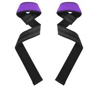 Blue Violet - Polsiere in tinta unita, 66 cm, per allenamenti di potenza, coppia di cinghie da palestra per sollevamento pesi, bodybuilding, powerlifting, allenamento della forza