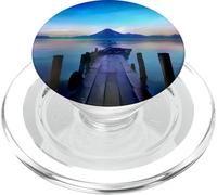 Blue Volcano Pier Lago Atitlán - Guatemala Art PopSockets PopGrip per MagSafe