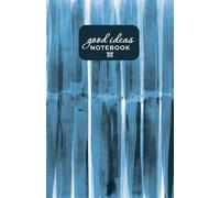 Blue watercolor Good Ideas Notebook dotted grid: Keep all your thoughts on the same place