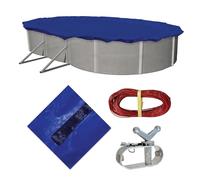 Blue Wave Gold - Copertura Invernale Ovale per Piscina Fuori Terra, 15 Anni, 3,7 x 7,3 m